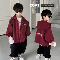 UK Next Kiss childrens veste 2024 Spring automne new baby Leisure Lianhood blouse boy sub-machine clothes