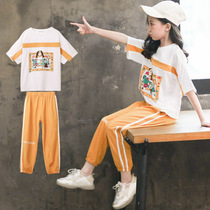 Britains next kiss girl suits 2022 Summer new foreign air Chinas big child tennis red fashion two sets ebb