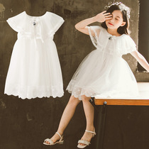 UK next kiss girls dress 2021 Summer new foreign air Korean version Tennis dress Children princess dress
