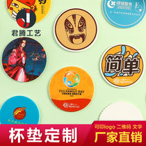 Silicone coaster customized map hotel rubber coaster customized PVC soft glue coaster customized printed logo