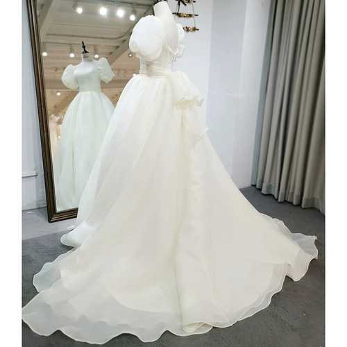 Ретро трехмерное свадебное платье для невесты, подходит для подростков, французский ретро стиль, большой размер, изысканный стиль, в корейском стиле