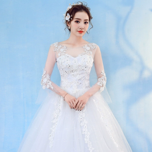 Свадебное платье, лонгслив, французский стиль, премиум класс