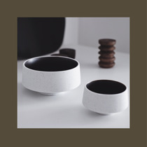 JFdesign Very Simple Ink Point Ceramic Yogurt Bowl Cup ins Nordic Japanese Art Sculpture Pendulum