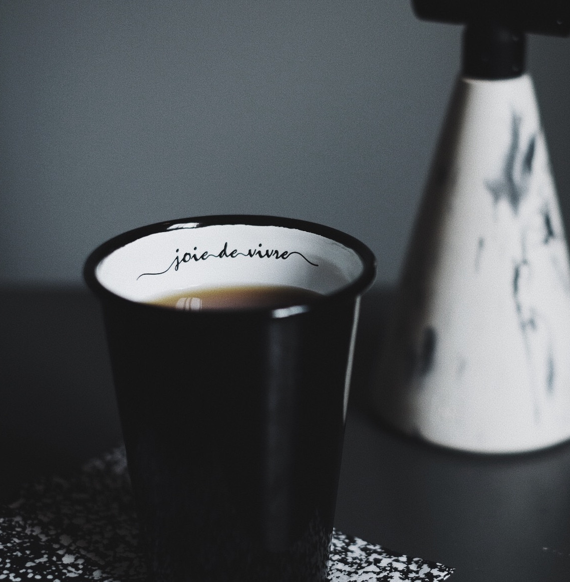 Currently sold out of JF APHASIMAS original medium enamel cup in enamel mark cup mouthwash
