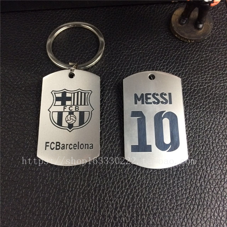 Đội bóng Barcelona Real Madrid móc khóa Barcelona Messi số 10 C Ronaldo số 7 mặt dây chuyền bóng đá người hâm mộ cung cấp - Bóng đá 	găng tay thủ môn chuyên cỏ nhân tạo	