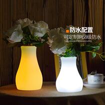 LED charging vase table light bar nightclub KTV counter Seven colorful atmosphere small night light Living room Bedroom Decorative Table Lamp