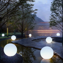 LED light-emitting floor ball lamp Outdoor lawn green decoration ball lamp Villa garden street lamp