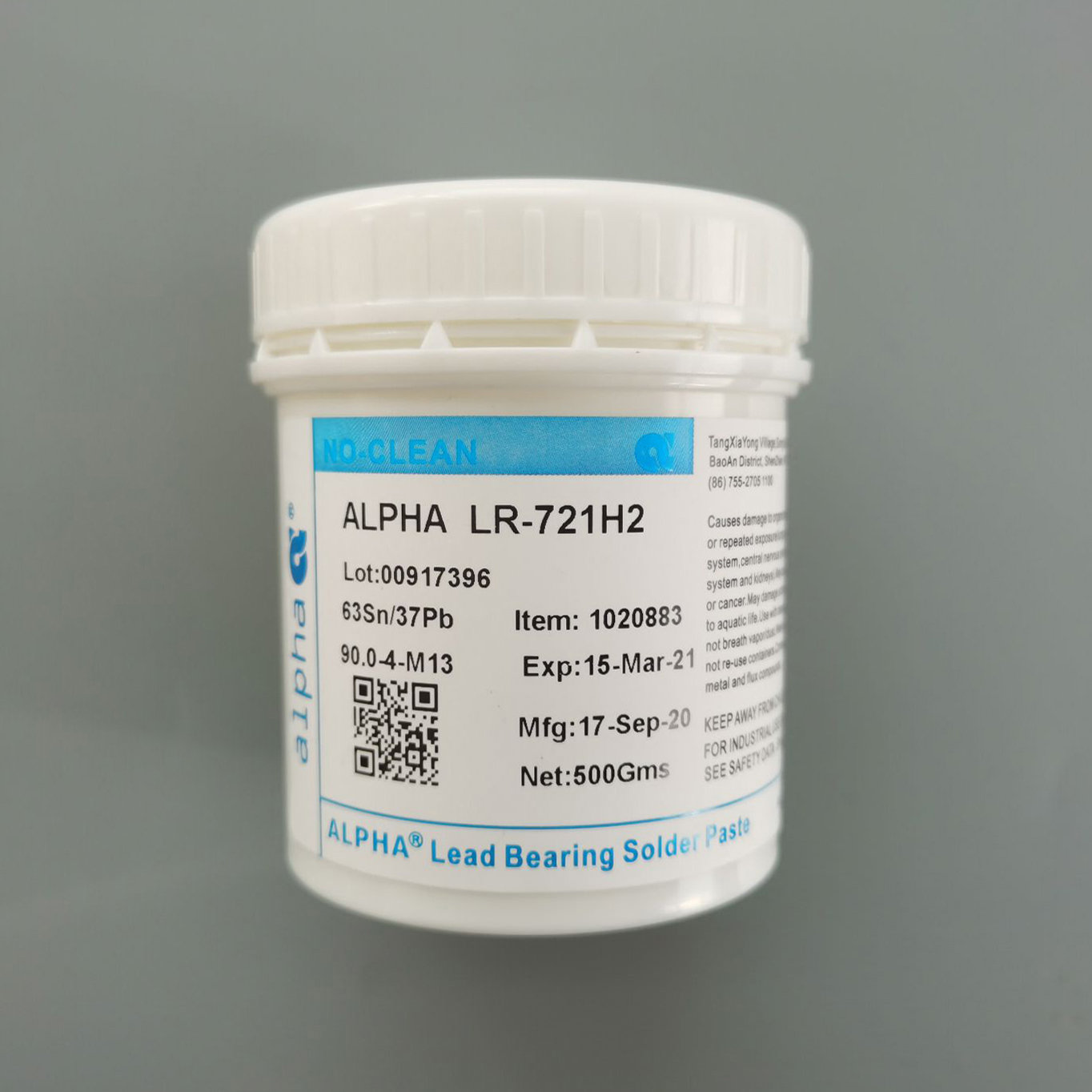 ALPHA Sn63 Pb37 Lead-free solder paste solder paste LR721H2 Powder No 4