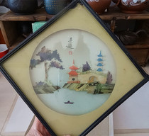 Old Bay Sculpture Painting Cultural Revolution Late Crafts Fine Art Paintings Pure Handmade Scenery Bay Sculptures Folk Nostalgic Collection Physical Photos