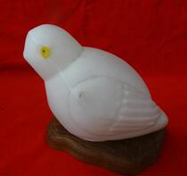 Old lamp cover Old glass lampshade chicken bird piece old milk glass cover folk nostalgia collection movie props