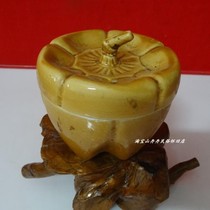 Cultural Revolution Yellow glazed chili canned canned ceramic canned porcelain porcelain cans Jingdezhen antique all-product photo