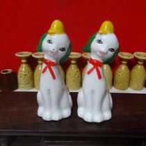 Ceramic dog furnished porcelain playing single dog 90s nostalgia collection of antique all the price