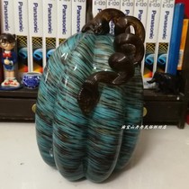Pumpkin wiring handmade glass craftsArt squash home decoration kitchen decoration photography props