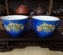 Old Tea Cup Cultural Leather Blue Glaze Sticker Old Tea Cup Antique Old Tea Tool Projects All Products Photo Price