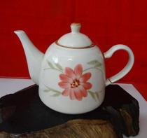 Tea pot tea set hand-painted flower ceramic pot modern art piece making teapot mouth small bumps
