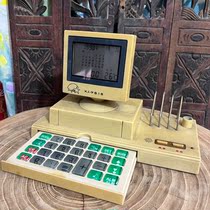 Old piece of old toy 286 computer electronic calendar 80s old object nostalgia collection movie props