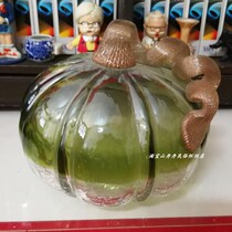 Pumpkin wiring handmade glass craftsArt squash home decoration kitchen decoration photography props