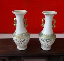 Virtual Revolution Jingde Town hand-painted Linglong Bottle A pair of pieces of pieces of antique miscellaneous antique