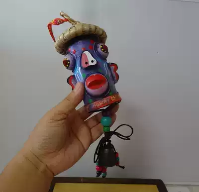 Impression of Yunnan Dongba painted straw hat swallow pendant Naxi characteristic wind chimes Lijiang tourism commemorative physical photo