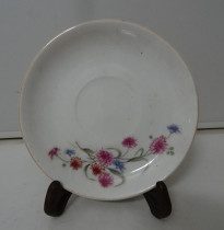 Old plate saucer flower plate 80 s old household sauce vinegar dish nostalgic collection antique ornaments props physical photo