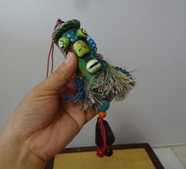 Impression Yunnan Dongba painted straw hat swallow mouth pendant Naxi characteristic Wind Bell Lijiang tourism commemorative photo