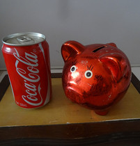 Old savings tank can change tank in the 1980s Xiao pig porcelain pig pig pig pig piece piece is used to take pictures