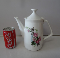 Old teapot white porcelain flower big teapot folk custom home extension other good physical photos