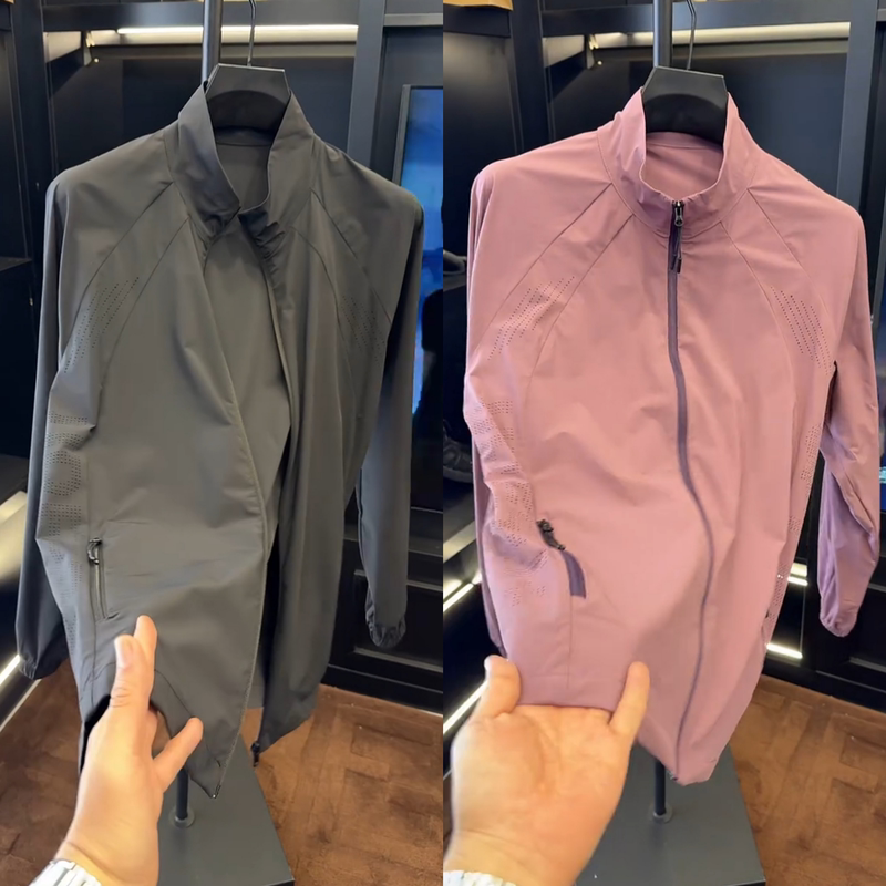 Early Autumn Jacket, New Style, Stand-Up Collar, Breathable Mesh Splicing Jacket, Men's Thin Outdoor Sports and Leisure Outerwear Top