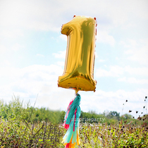 40 inch aluminum film digital super balloon baby 1 year old aluminum foil balloon 2 year old 3 year old birthday balloon festival arrangement