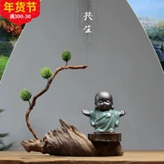 Nhà sư nhỏ bàn cà phê mới Trung Quốc Zen đồ trang trí khung bằng gỗ thủ công nghiên cứu trang trí phòng nghệ thuật văn phòng