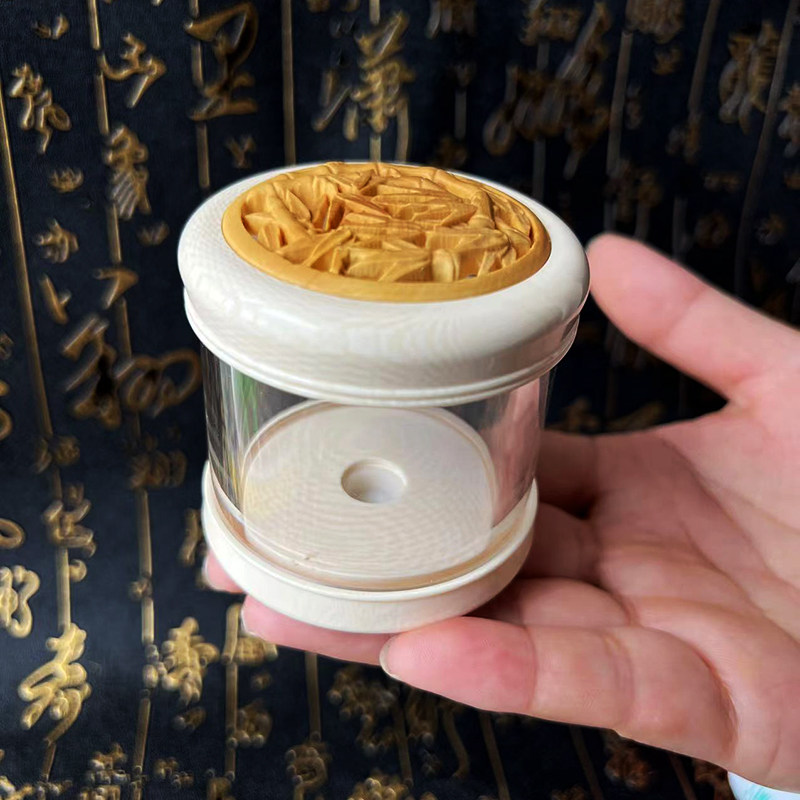 Ming rhyme all-body covered heart jar Katydid jar Zhazui bamboo lace tube appliance golden bell bell bug worm boxwood calling jar