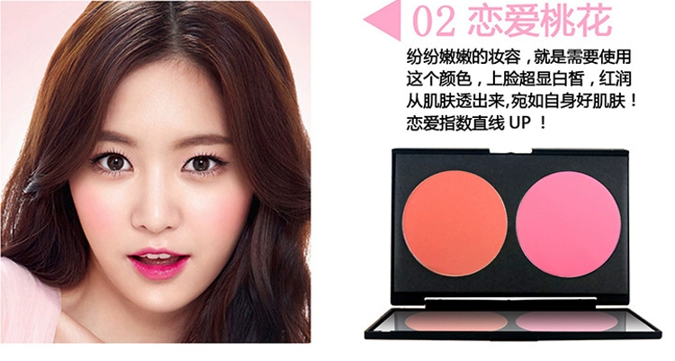 Studio trang điểm đặc biệt má hồng rouge sửa chữa làm sáng da mặt tự nhiên phấn trang điểm nude cao ánh sáng bóng bóng bột má hồng kryolan