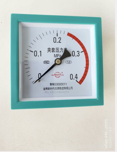 山东淄博新时代夹套压力表0-0.4MPa内室新华脉动真空灭菌器消毒锅