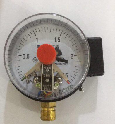 上海亭山仪表厂电接点压力表0-2.5MPa Y100 380v 30VA 径向压力表