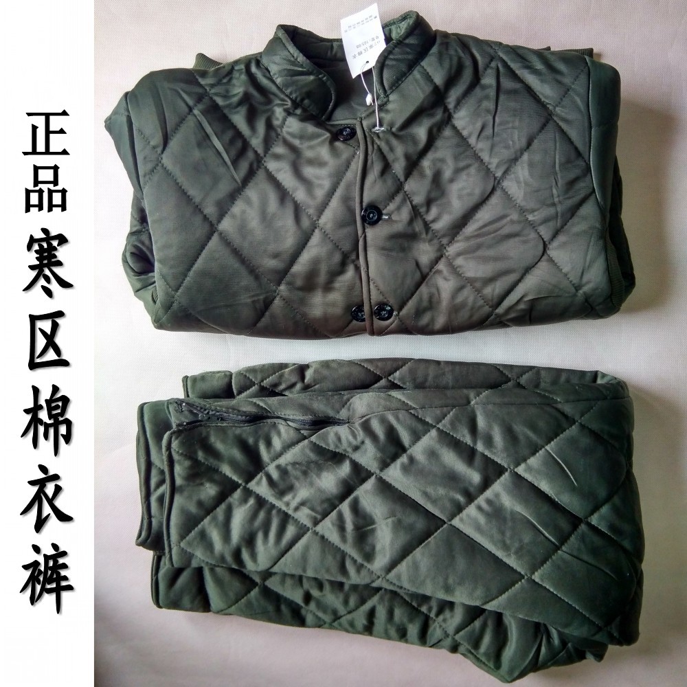 Winter men's thickened high chill area Warm Cotton Clothing Pants Anti-Chill Army Grey Cotton Sweater Pants Suit Olive Green