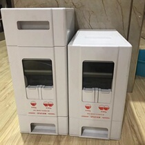 Anya creative multi-function rice bucket with pulley with metering for easy storage