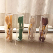 Anya childrens tableware set 728 knives forks and spoons with carrying case Clean and hygienic easy to carry childlike design