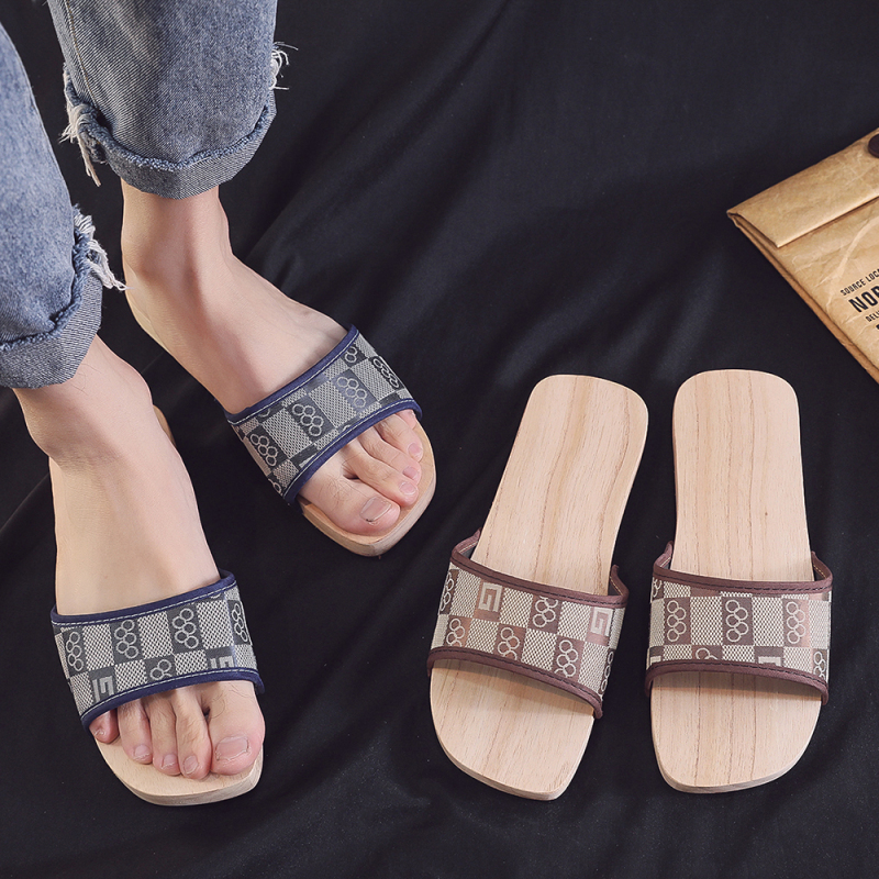 2023 Summer Trendy Couple's Non-Slip Home Wooden Slippers for Men, No Paint, Clogs 2023 Summer Trendy Couple's Non-Slip Home Wooden Slippers for Men, No Paint, Clogs