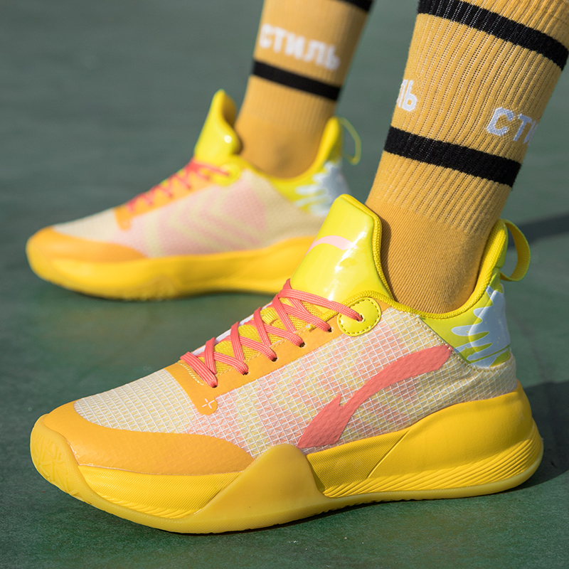 New youth blitz 7 low-top basketball shoes cushioning and wear-resistant rubber basketball shoes actual combat primary school boys' shoes