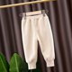 Velvet trousers, autumn and winter girls' trousers, all-in-one velvet boys' children's clothing, children's plus corduroy trousers, baby casual trousers