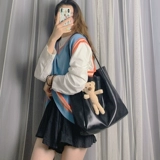 Вместительная и большая сумка через плечо, сумка на одно плечо, 2020, в корейском стиле