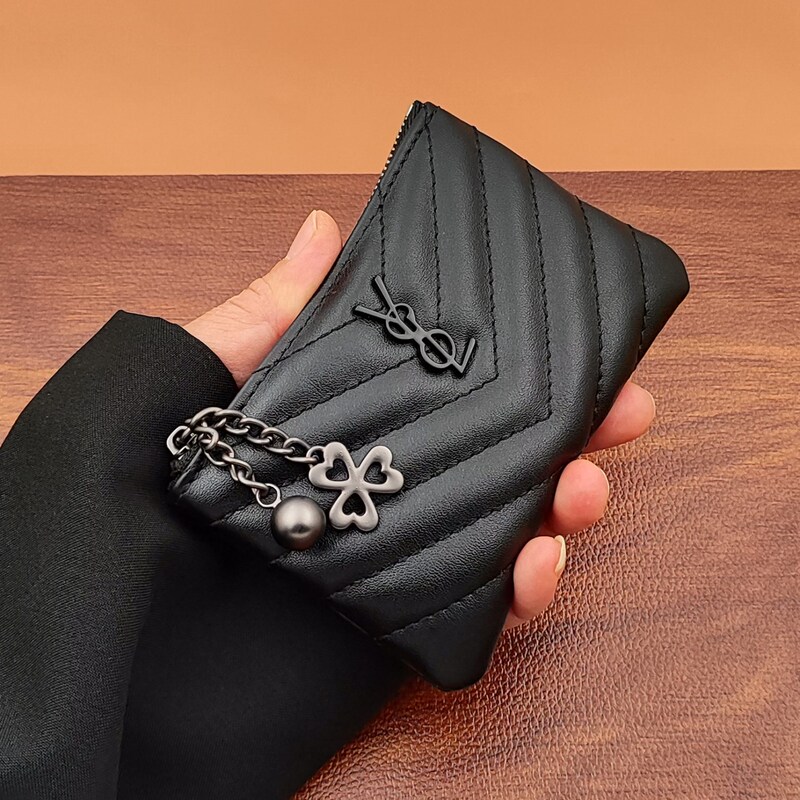 Yang Shulin Women's Coin Purse 2026 New Model Genuine Leather Lightweight Compact Soft Cowhide High-End Card Holder Document Storage Bag