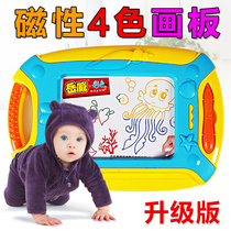 Childrens drawing board magnetic writing board baby toy 1-3 years old 2 children color large painting graffiti board