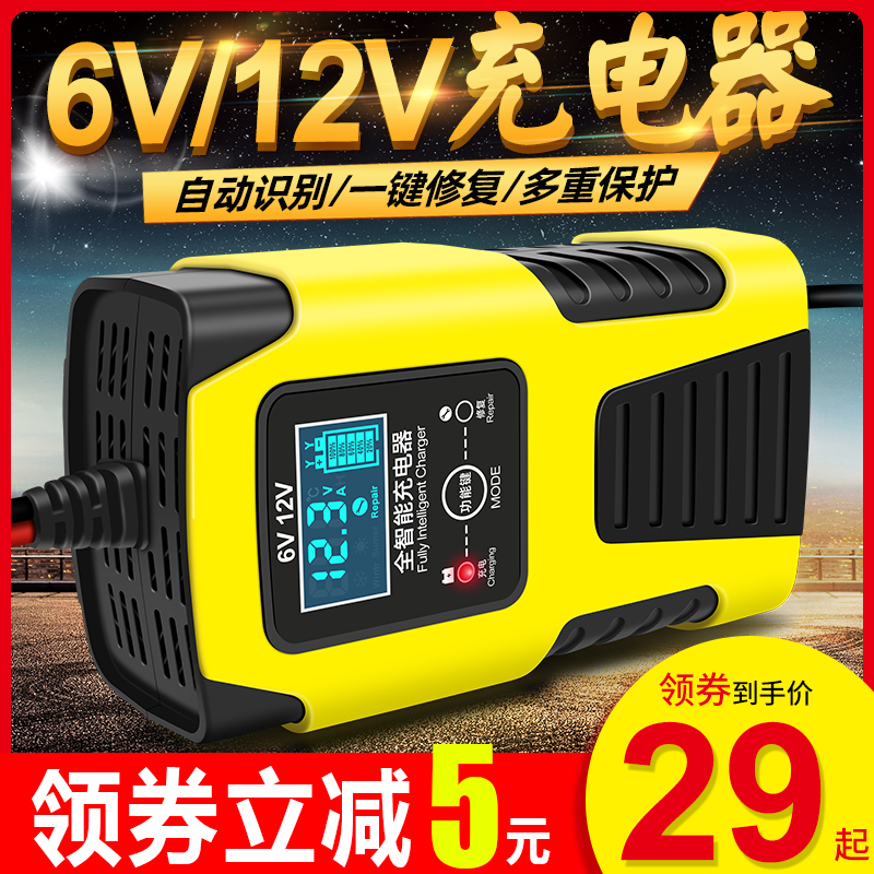 Locomotive battery charger 6v12v Volt pedal lead-acid battery fully intelligent repair universal charger