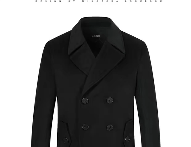 Giải phóng mã bị hỏng Phiên bản tiếng Hàn của áo khoác len cashmere mỏng dành cho nam kinh doanh áo khoác đôi nam áo khoác nam cao cấp nhập khẩu