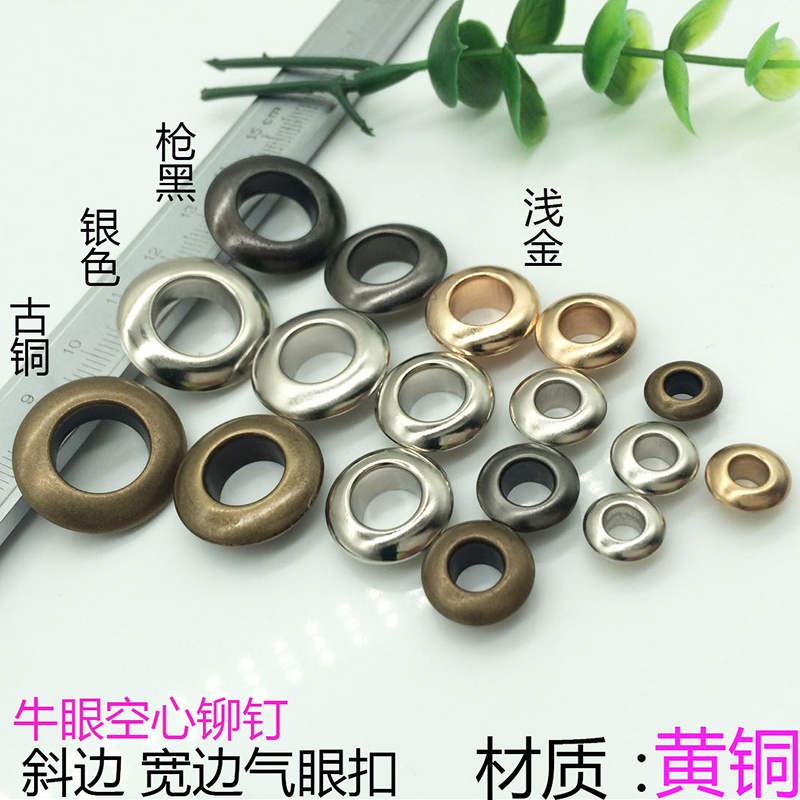 Large sale of copper gas eyewear buckle belt hollow rivet Clothing Shoes Wear Cap Holes Thickened Broadside Chicken Eyewear