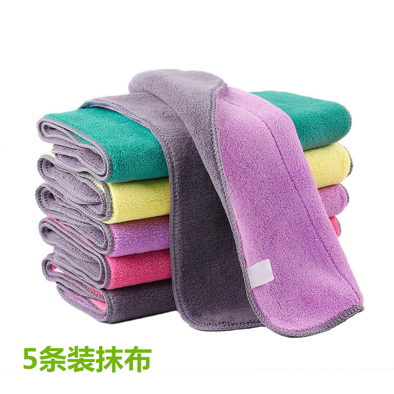 5 dress home rag kitchen supplies dishwashing not stained with oil housework cleaning towels water-rubbing table cloth dishcloth