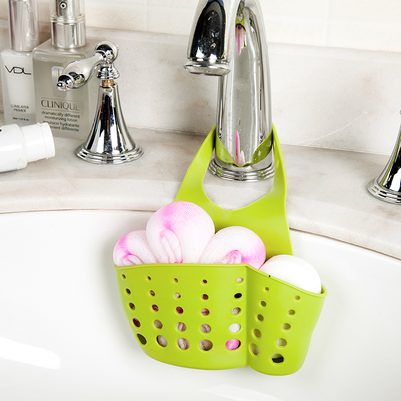 Creative Sink Drain Basket Containing hanging basket hanging bag tap sponge dishwashing Drain Water Bag Drain Rack Shelve