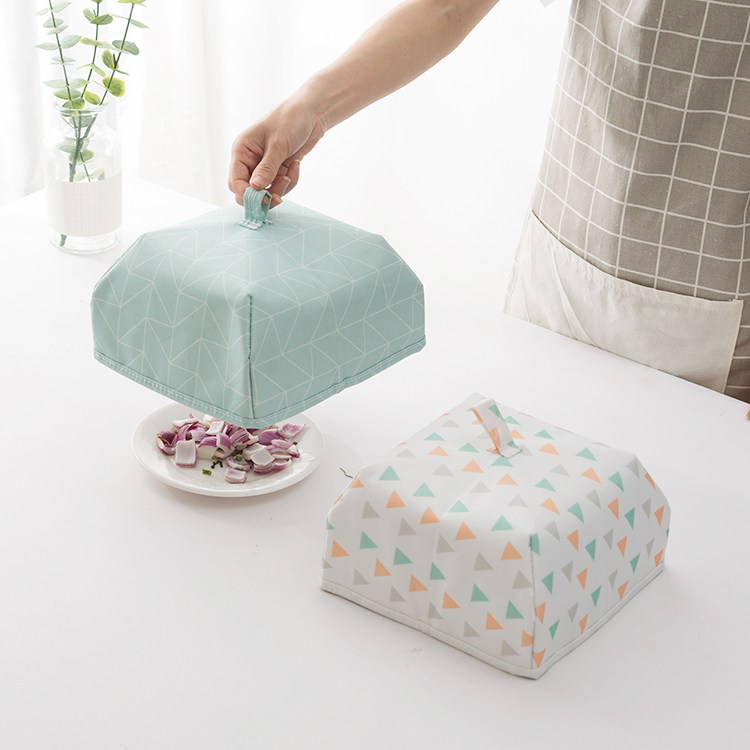 Home Insulation Vegetable Hood can fold cover Vegetable Rice Vegetable Net Anti Fly Table Cover Food Box Sealed Dust-proof Vegetable Curtain