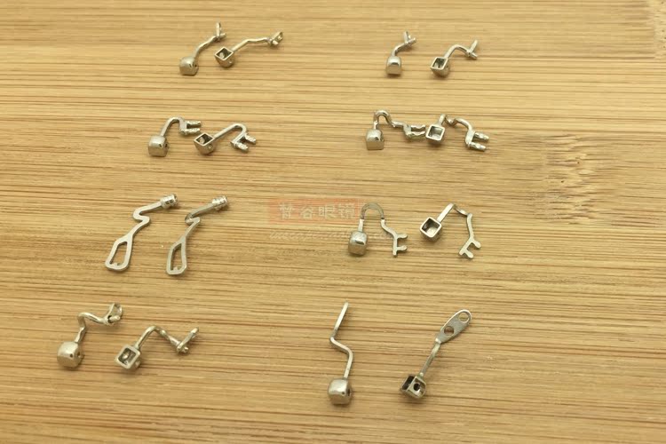 Kính phụ kiện khung kim loại khung mũi lá cận thị khung mũi sửa mũi cầu thép không gỉ sửa chữa - Kính khung kính cận mỏng